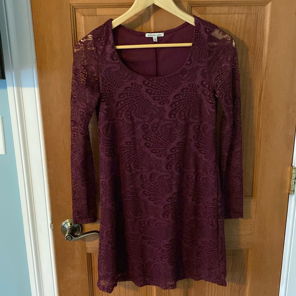 Charlotte Russe Size Small Women's Teen Burgundy Dress